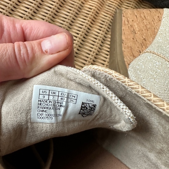 Toms Wedges Espadrille Booties - Picture 6 of 7